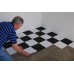 RaceDay Peel & Stick Garage Floor Tiles - Diamond Tread - 12"